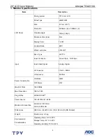 Preview for 4 page of AOC Adelpia TGL2010A Service Manual