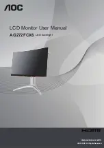 AOC AG272FCX6 User Manual preview