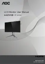 AOC AG273FZE User Manual preview