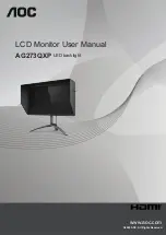 AOC AG273QXP User Manual preview