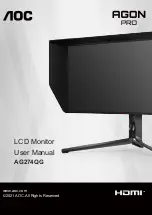 AOC AG274QG User Manual preview