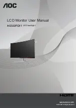 AOC AG322FCX1 User Manual preview