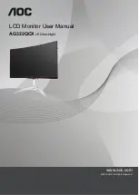 AOC AG322QCX User Manual preview