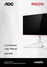 Preview for 1 page of AOC AGON AG273FXR User Manual