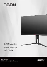 Preview for 1 page of AOC AGON AG275QX User Manual