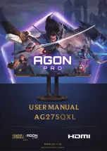 Preview for 1 page of AOC AGON AG275QXL User Manual