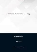 AOC AGON PORSCHE DESIGN PD27S User Manual preview