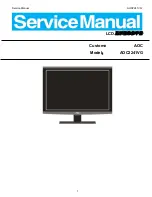 Preview for 1 page of AOC AOC2241VG Service Manual