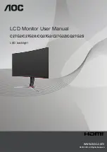 Preview for 1 page of AOC C27G2 User Manual