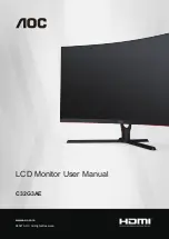 AOC C32G3AE User Manual preview