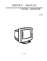 Preview for 1 page of AOC C787 Service Manual