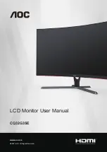 AOC CQ32G3SE User Manual preview