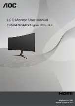 Preview for 1 page of AOC CU34G2 User Manual