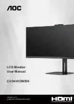 AOC CU34V5CW/BK User Manual preview