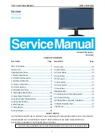 Preview for 1 page of AOC e1621Swb Service Manual