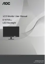 Предварительный просмотр 1 страницы AOC E1670SWU User Manual