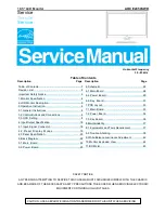 Preview for 1 page of AOC e2050Swd Service Manual