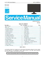 AOC E2236VWA Service Manual предпросмотр