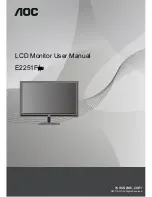 Preview for 1 page of AOC E2251FWU User Manual