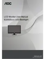 Предварительный просмотр 1 страницы AOC e2252Swdn Manual