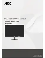 Preview for 1 page of AOC E2270SWN Manual