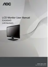 AOC E2426SWD User Manual preview