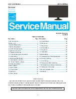 Предварительный просмотр 1 страницы AOC e2436Vwa Service Manual