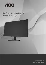 Preview for 1 page of AOC E2775SJ User Manual