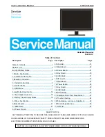 Preview for 1 page of AOC e941Swa Service Manual