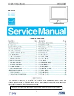 AOC Envision L20S421 Service Manual предпросмотр