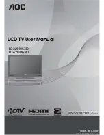 AOC Envision LC42H063D User Manual preview