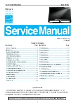 Preview for 1 page of AOC FOVI F19S Service Manual