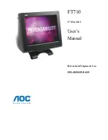 Preview for 1 page of AOC FT710 User Manual