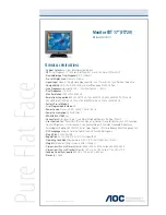 AOC FT720 Technical Specifications preview