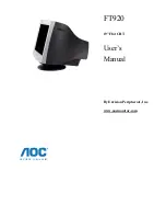 Предварительный просмотр 1 страницы AOC FT920 User Manual