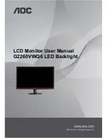 AOC G2260VWQ6 User Manual предпросмотр