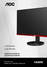 AOC G2490VX User Manual preview