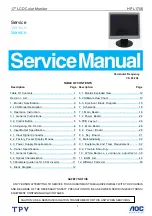 AOC HP L1706 TSU16AK A01 Service Manual preview