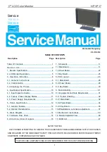 Предварительный просмотр 1 страницы AOC HP VP17 Service Manual