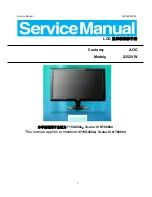 Preview for 1 page of AOC i2252VW Service Manual