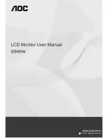 Предварительный просмотр 1 страницы AOC i2340Ve User Manual