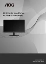 AOC I2475PSXJ User Manual preview