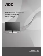 AOC I2579V User Manual preview