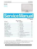 Preview for 1 page of AOC I2769VM Service Manual