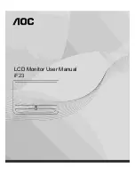 AOC IF23 User Manual preview