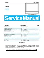 Preview for 1 page of AOC L19AS73 Service Manual