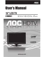 AOC L19W861 User Manual preview