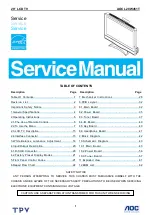 Preview for 1 page of AOC L20W451T Service Manual