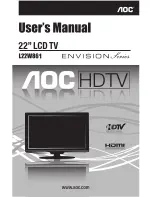 Предварительный просмотр 1 страницы AOC L22W861 User Manual