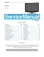 Предварительный просмотр 1 страницы AOC L26W831A Service Manual